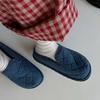 Denim Style!! Retro Denim Thick-soled Bag Head Half Slippers Women's 2025 New Casual Versatile Boken Shoes Trend