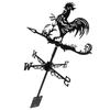  Wrought Iron Rooster Weather Vane Outdoor Ornaments Vanes Modeling Weathervane Patio Garden Decor Child Decorative Farm