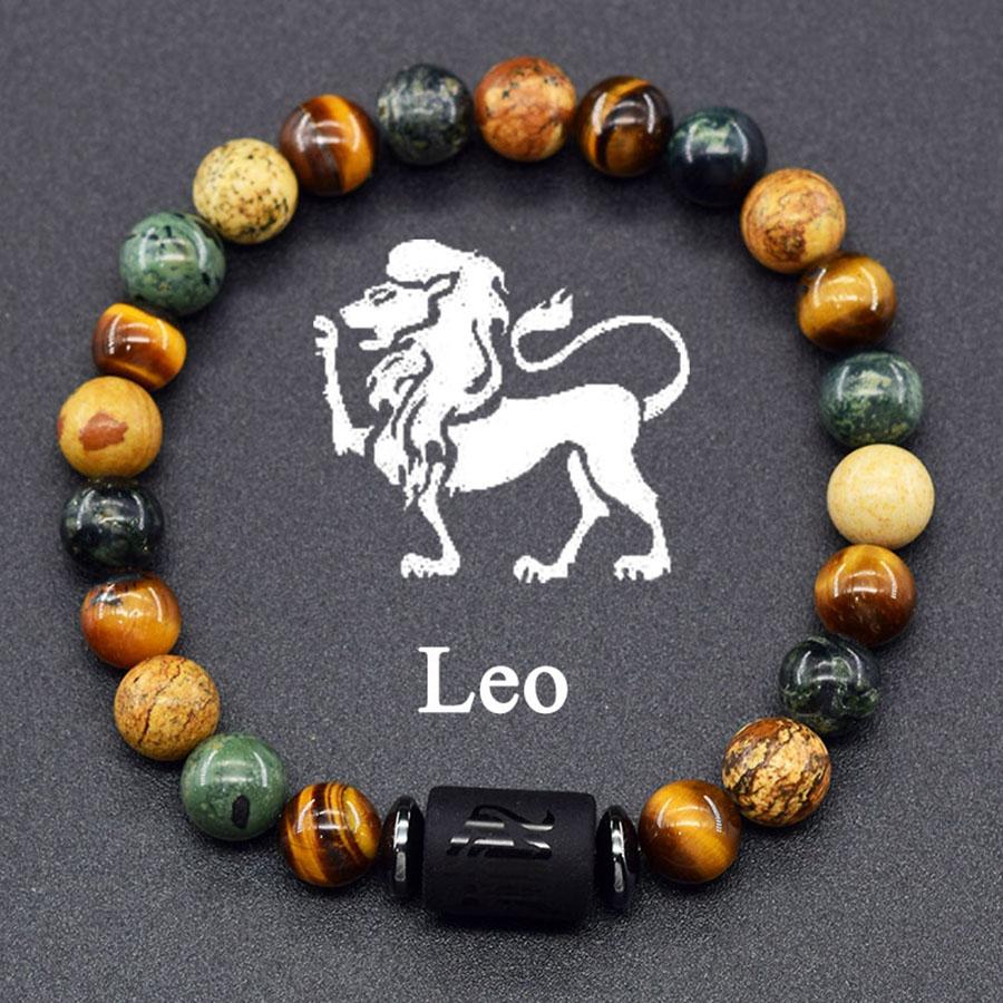12 Sterrenbeeld Armband Heren Constellatie Armband voor Mannen Ram Maagd Leeuw Weegschaal Bedel Bangle Dames Vriendschap Sieraden om de Hand