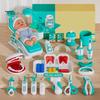 Dentist Kit for Toddlers Smart Dental Chair Playset Rotating Table Operating Light Water Function Educational Pretend Play Toys for Kids 2-4 Early