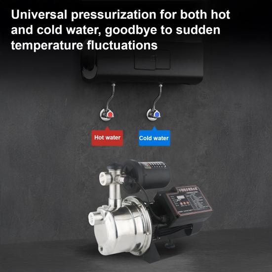 Centrifugal Pump Smart Constant Pressure Booster Pump 0.87 HP 1480 GPH Ultra Quiet 55dB Home Water Pump