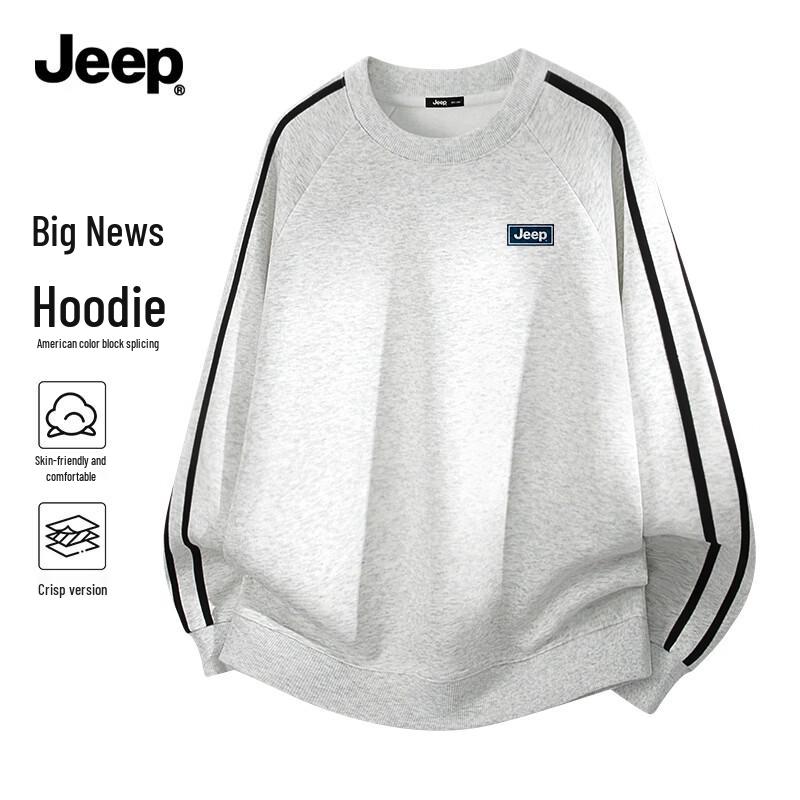 

Jeep Men s Color-Block Stripe Crew Neck Sweatshirt 2XL