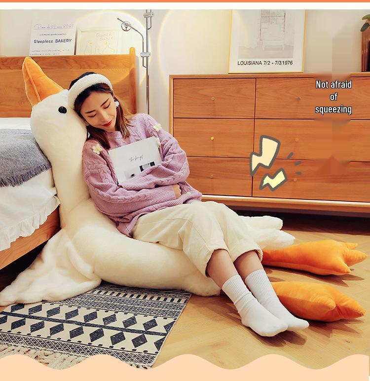 Internet Celebrity Large White Goose Plush Toy Doll Gift