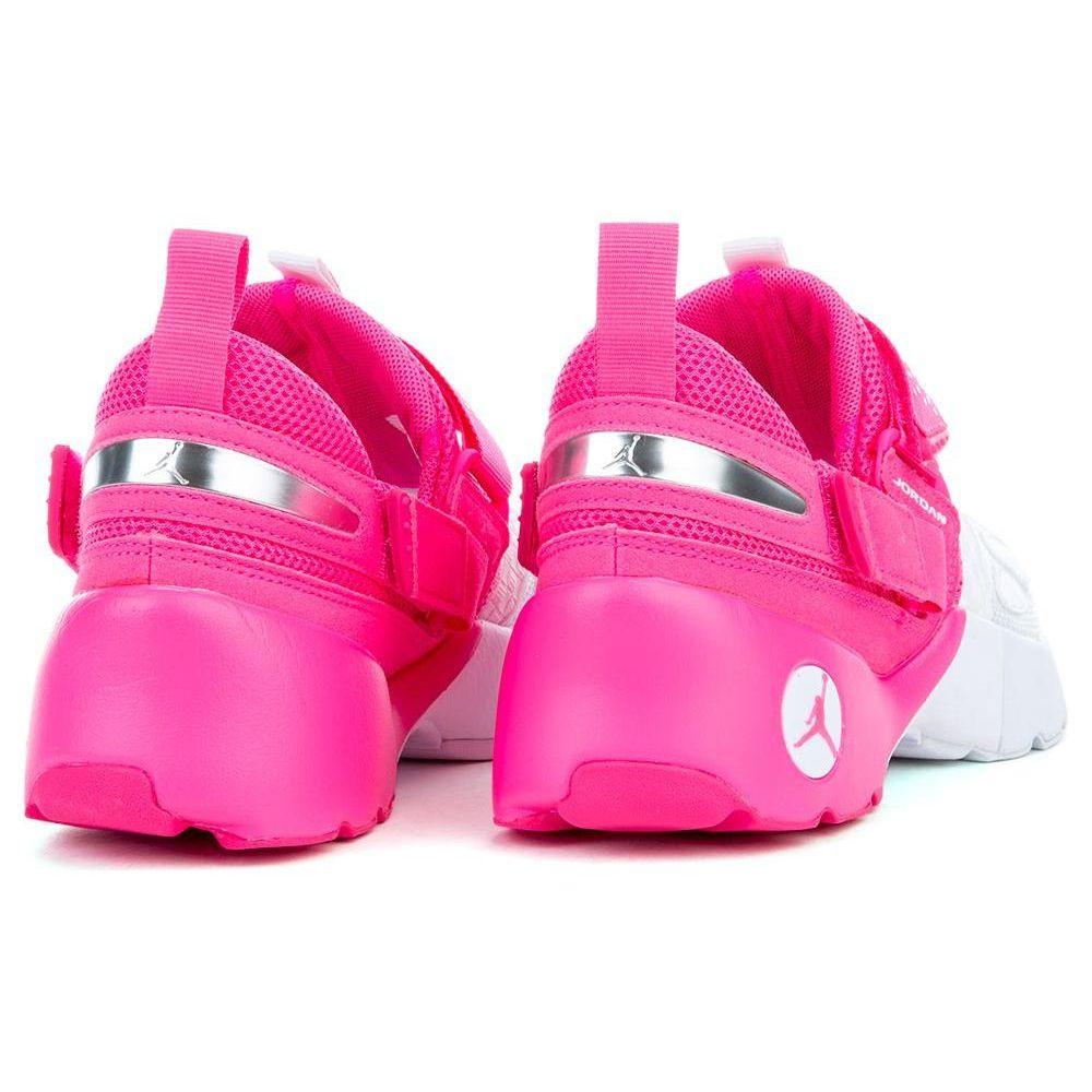 Jordan Trunner Retro Shock Absorbing Non-Slip Durable Low Top Basketball Shoes Kids sneakers White Pink 897994-609