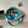 Large Capacity Striped Travel Duffle Bag Sports Gym Weekender