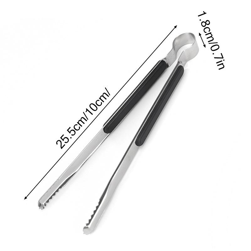 Kitchen Food Tongs Thickened Multi-purpose Food Clip Steak Buffet Barbecue Salad Clamp Non-Slip Cooking Tweezers Buffet Utensils