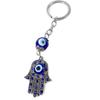 Car Keyrings Amulet Good Luck Key Holder Protection Charm Hamsa Keychain Fatima Hand Evil Eye