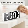 Digital Alarm Clock with LED Display Date Temperature Dimmable Snooze Electronic Clock for Bedrooms Bedside Kids Adults