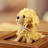 Plush Teddy Dog Keychain With Pp Cotton Filling For Couples And Travel Accessories