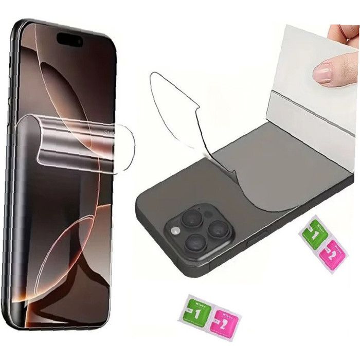 Film double face hydrogel transparent Ailika Pour TELEPHONE Samsung Galaxy S24 Plus 5G – Protection intégrale écran + dos, installat