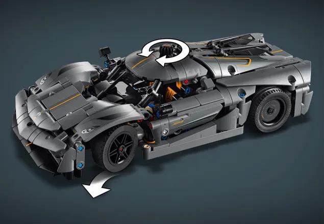 Lego Technic 42173 Gray Koenigsegg Jesko Absolute Hypercar 10+ (Pieces: 801)