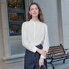 Betu Women's Elegant Lace-Trimmed Long Sleeve Blouse