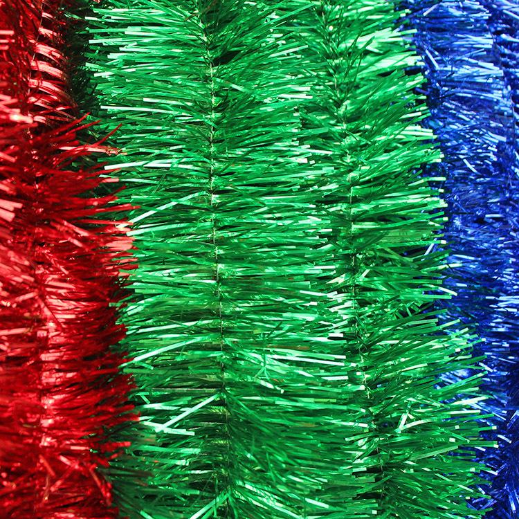 2m vánoční třpytivá girlanda na večírky, narozeniny, svatby a sváteční dekorace.