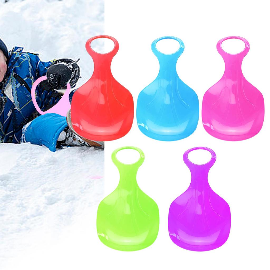 Snow Sled Downhill Large Skiing Board Sleigh Durable Sledge Grass Sliding Toboggan