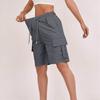 Women's Casual Cargo Shorts with Elastic Drawstring Waist and Side Pockets In Multiple Colors