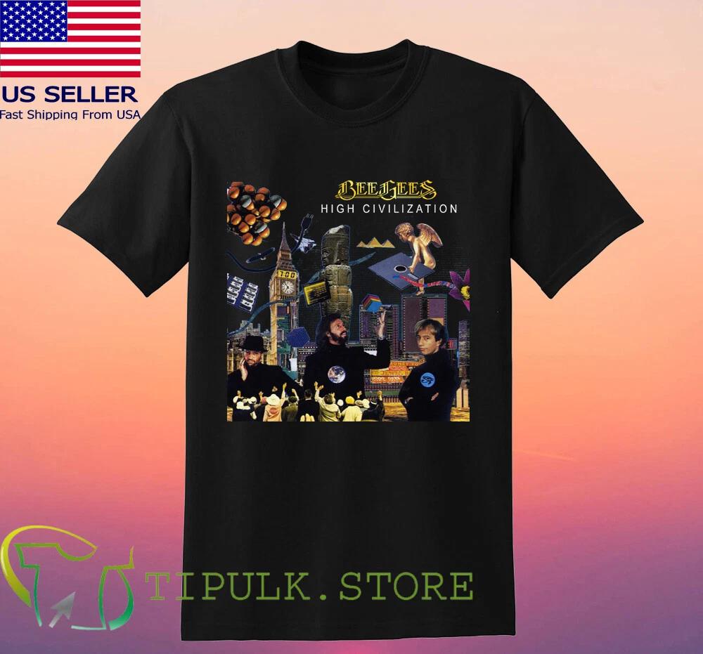 

Bee Gees High Civilazation Men s Black Size S-5XL 4XL