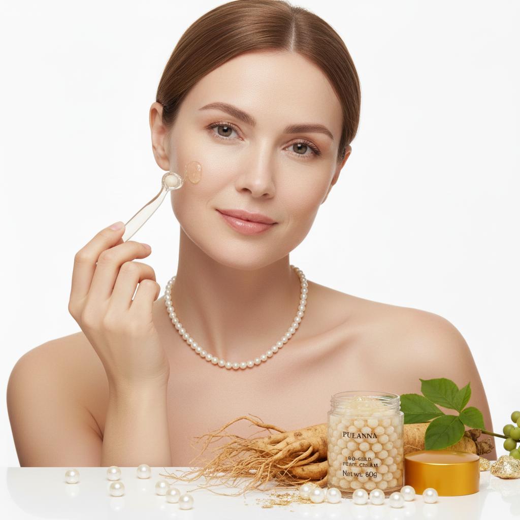 Krem perłowy do twarzy pulanna - złotem 24k - nawilżenie, regeneracja, anti-aging