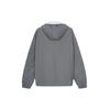 adidas Solid Striped Letter Print Logo Zip Hoodie Jacket Men Outerwear Gray GM7389