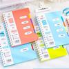 A5 Spiral Notebook with Dividers: 50K Thick Loose-Leaf Student Draft Book