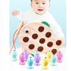 Magnetisches Angelspielzeug für Kinder Holz-Puzzle-Brettspielspielzeug Lernspielzeug Eltern-Kind-Handgeschicklichkeits-Aktivitätsspielzeug