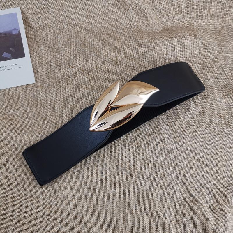 Minimalist Faux Leather Fashion Waist Belt With Alloy Buckle For Office And Casual Wear