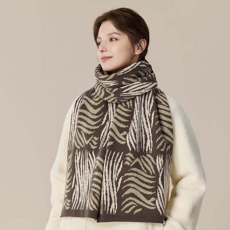 

JIUMU Women s Thickened Warm Wool Scarf WY168 One Size