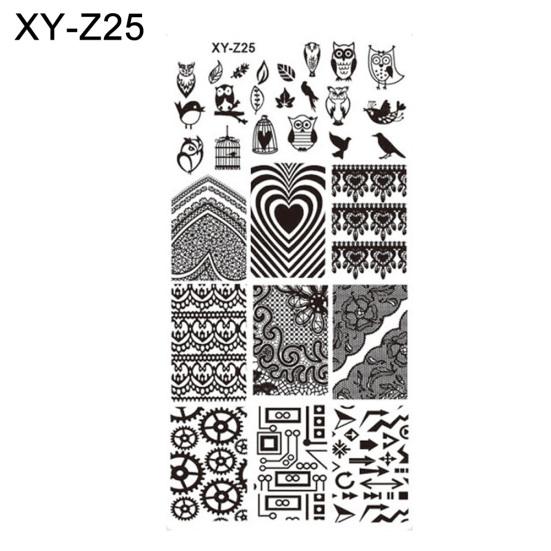 DIY vánoční styl nail art razítko šablona šablony razítka na manikúru