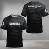 2026 New Spartan Graphic 3D PrintedShort Sleeve T-Shirt Breathable O-Neck T-shirts Top