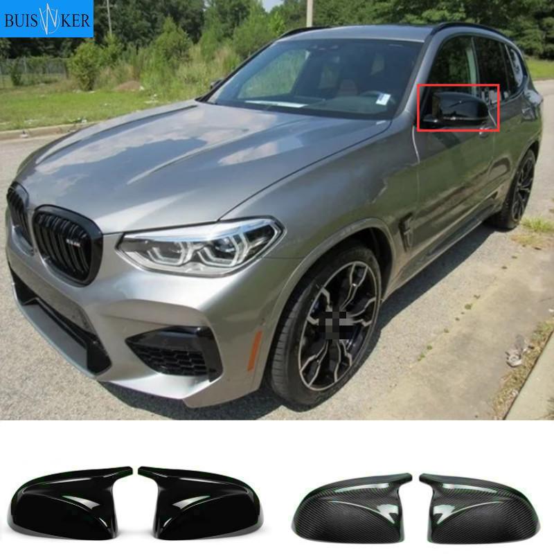 

Для BMW X3 G01 X4 G02 X5 G05 2018 2019 Upgrade M Style Carbon Fiber Mirror Cover X3M Look Зеркало заднего вида