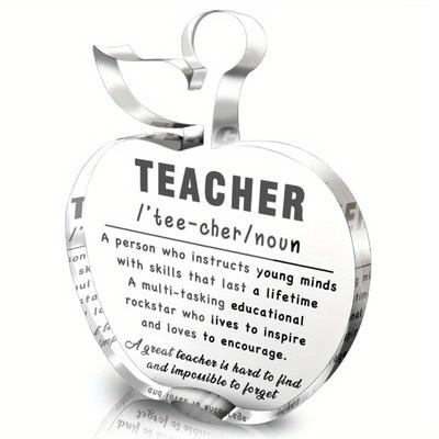 Teacher Appreciation Ornamen Sign - Inspirational Quote Definition Sign, Perfect Retirement, Graduation, Thank You Gift From Students, Nurseries, Home