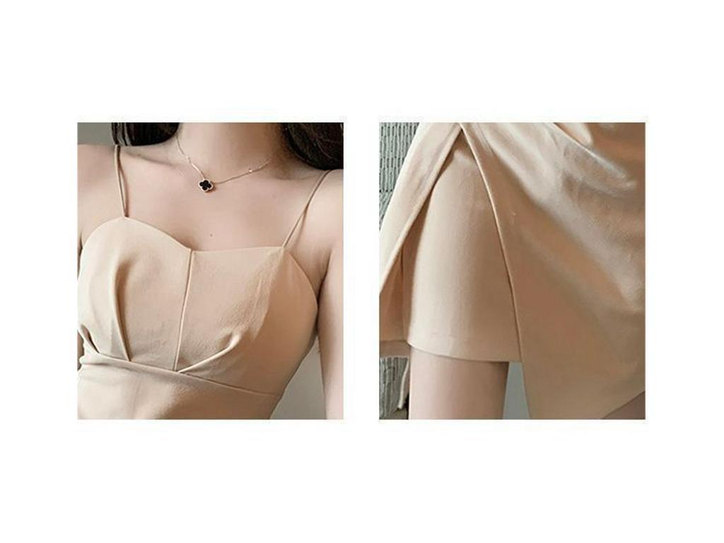 2025 Mature Style Summer Light Hip-Hugging Irregular Strap Dress - French Temperament Short Skirt
