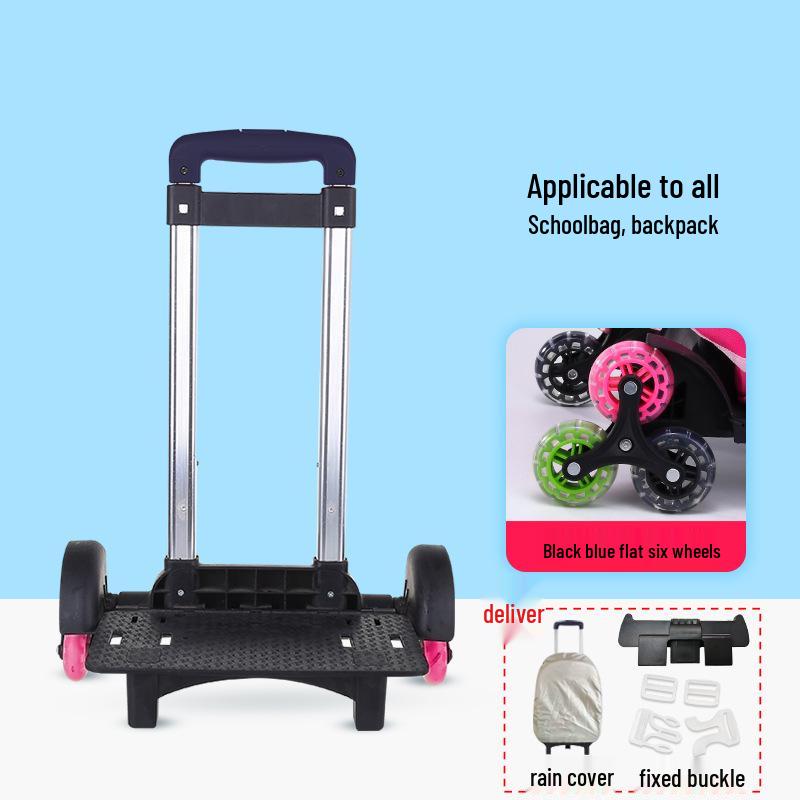 Folding Backpack Cart with Flashing Wheels for Kids – 3 or 6 Wheel Options