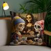 Halloween Tägliche Kissenhülle Anti-Hausstaubmilben Unsichtbarer Reißverschluss Sofa Bett