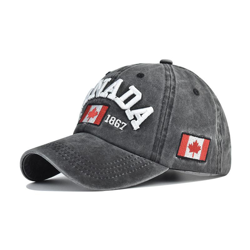 eBay Letter CANADA Baseball Cap Men's and Women's Canadian Baseball Cap Cotton Versatile Cap