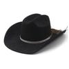 Retro One-word Suede Top Hat, New American Western Cowboy Hat, Outdoor Big-brimmed Jazz Hat