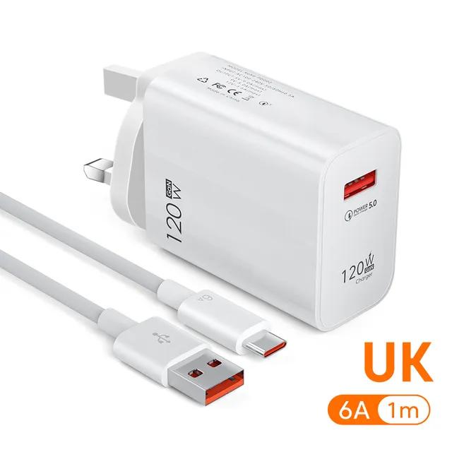USB-Ladegerät Schnellladung USB Typ C Kabel für iPhone Samsung Xiaomi Quick Charge USB Handy-Ladegerät Adapter
