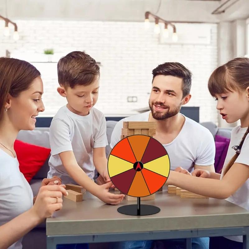 Desktop Prize Turn Plate Fortune Wheel Spinnings Game Lucky Draws Rotating wheels Erasable Fortune Wheel
