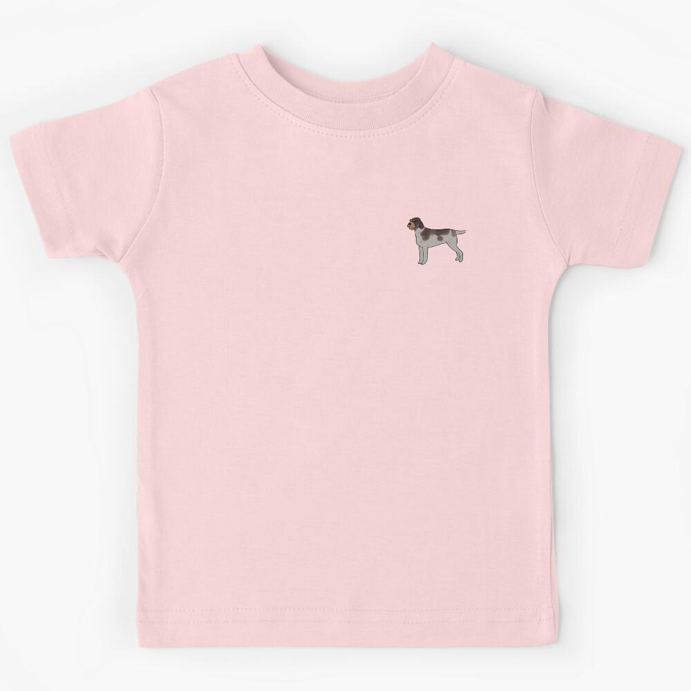 German wirehaired pointer cute illustration Kids T-Shirt 100