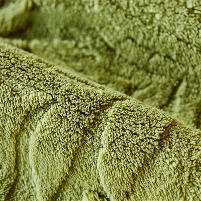 Thicken Flannel Sofa Covers for Living Room Anti-slip Universal Sofa Towel Winter Warm Jacquard Couch Towel Christmas Decoration