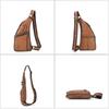 Genuine Leather Crossbody Bag for Men, Retro and High-end Style. Men's Front Crossbody Bag Made of Cowhide