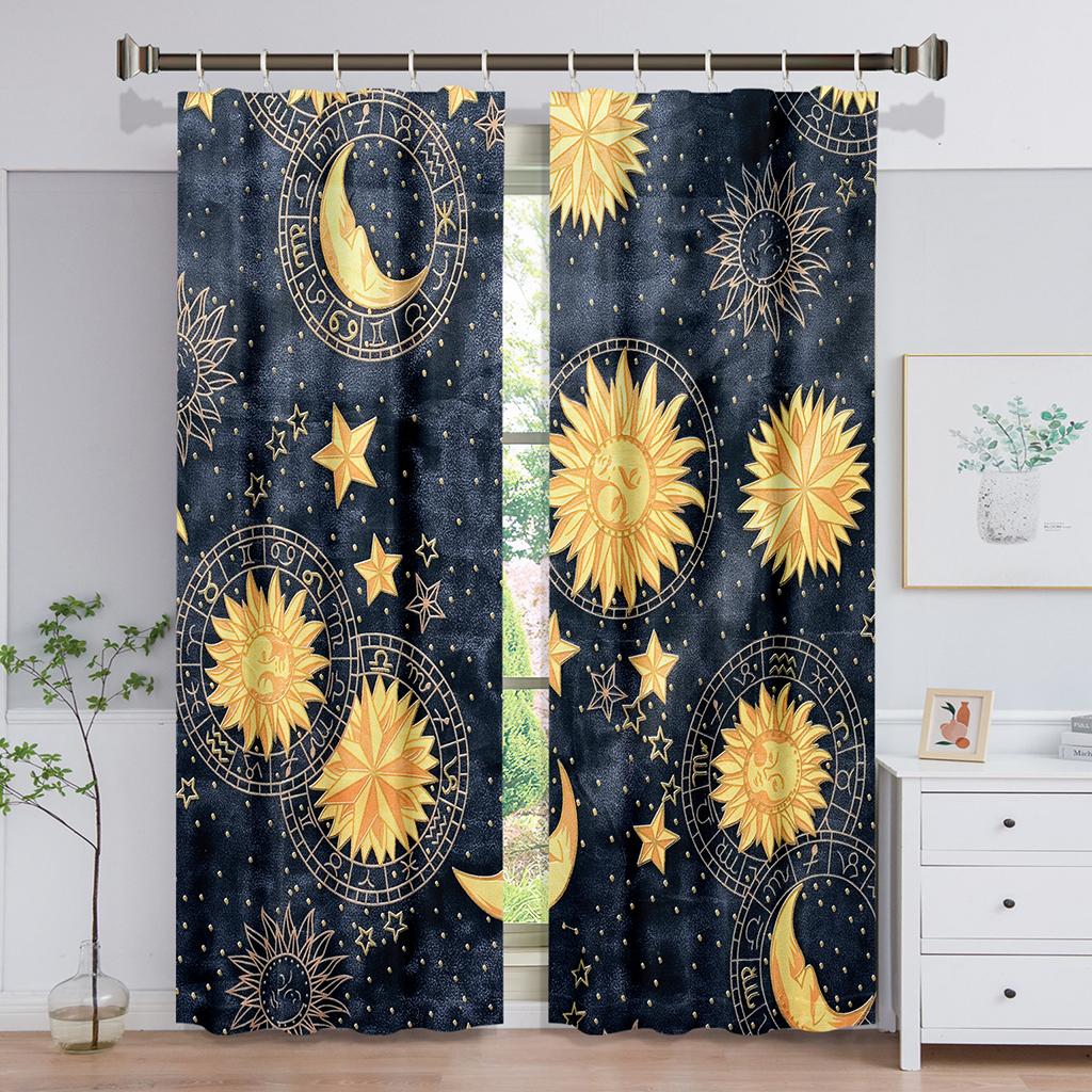 

Духовные цветные шторы на окна с изображением мандалы Таро в детской спальне гостиной зале украшения кухни шторы жалюзи W50 X H130(CM)X2&Grommet Top