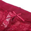 Amazon Exclusive Brand Garter Sexy Lingerie Set [varsbaby] Bra, Belt, Shorts, Stockings, 4-piece Set, (V399SP, Red, 85D)