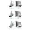 Durable 4" 5" 6" Air Vent Stainless Steel Black/Silver Extract Valve Square Ventilation Outlet Ventilation System