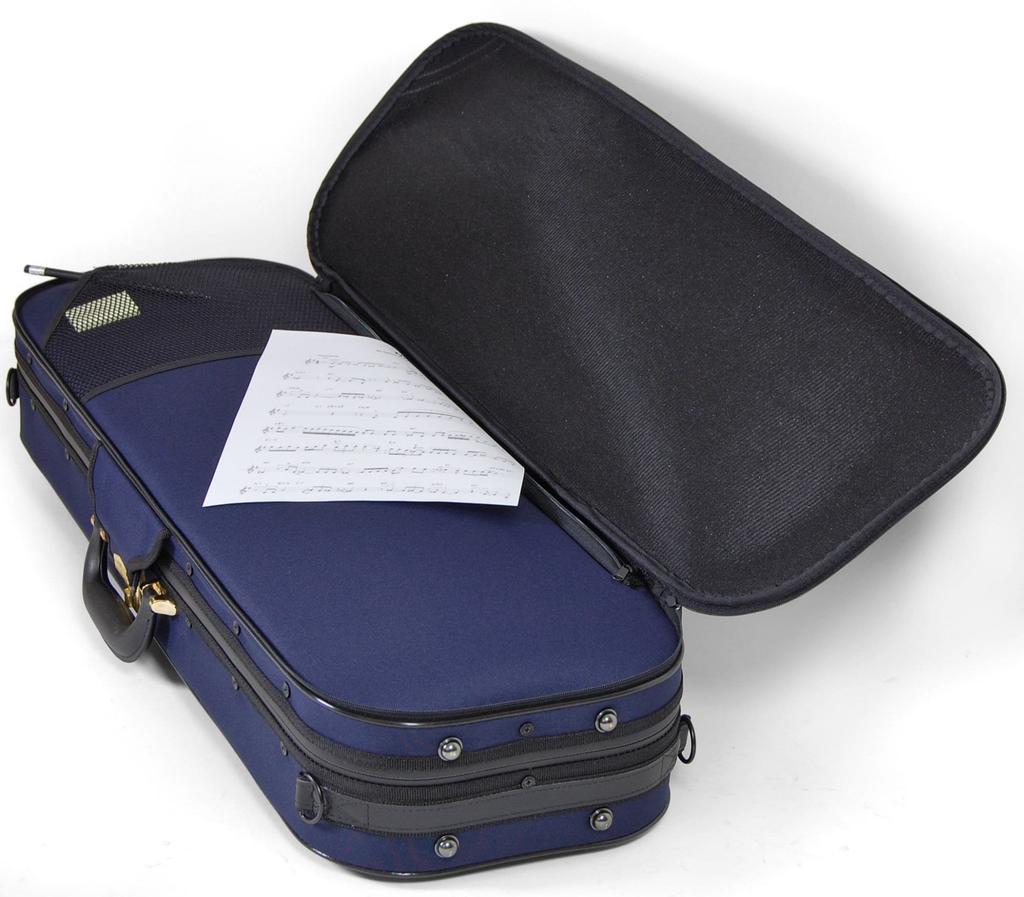 Super Light Oblong Violin Case (Square), Blue