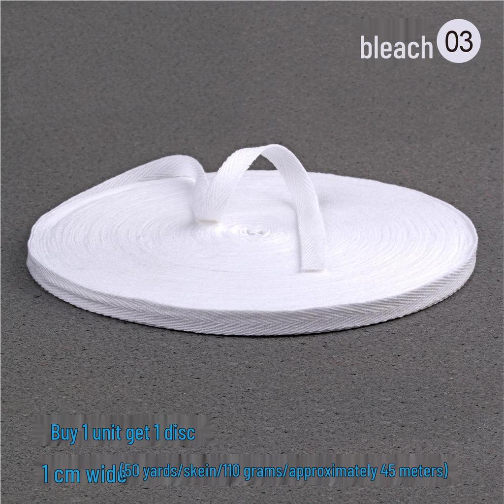 1cm Red-Purple Cotton Herringbone Tape: Festive Piping & Full-Edge Webbing