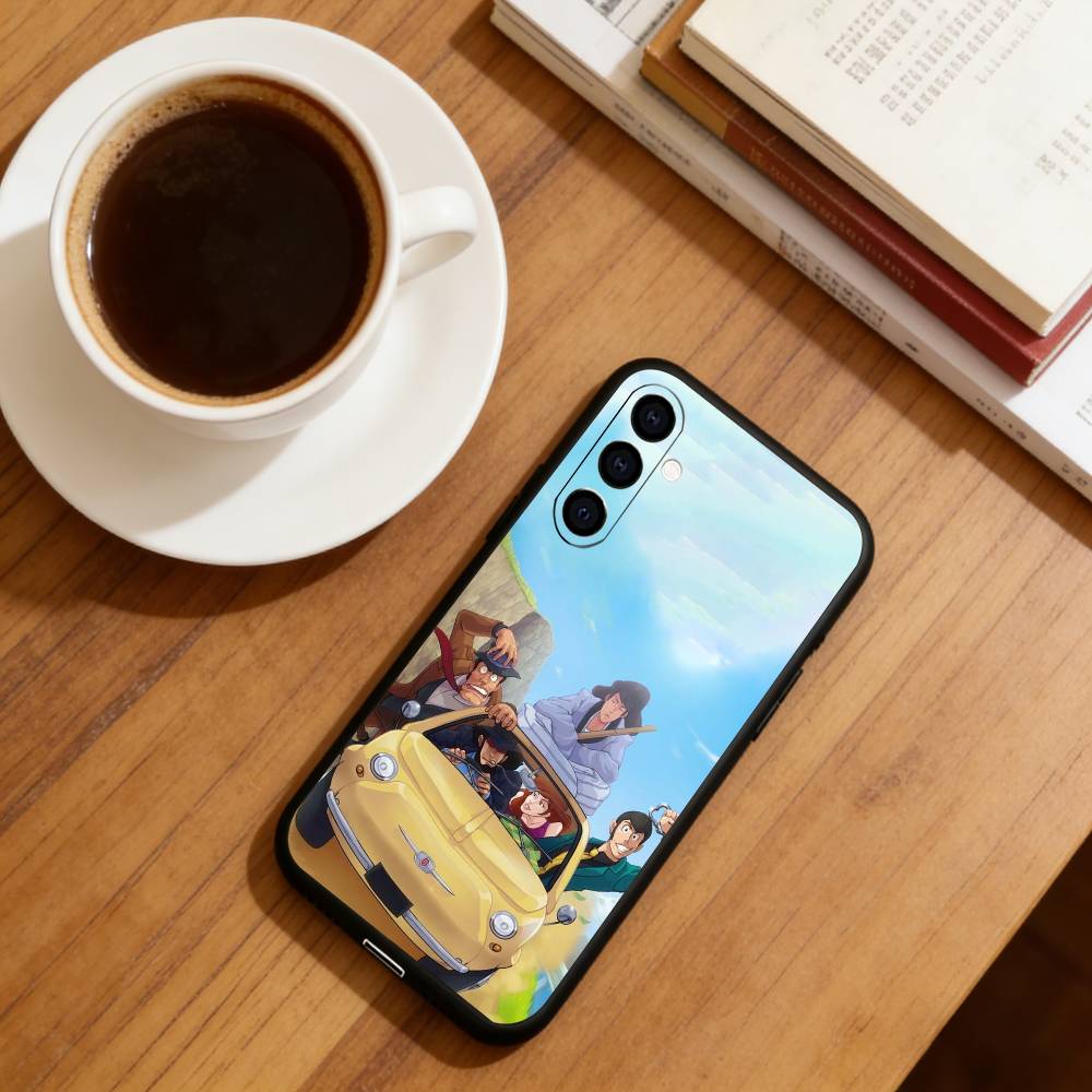 Anime L-Lupin III Phone Case For Samsung Galaxy A73,A72,A71,A70,A53,A52,A51,Others Soft Black Cover