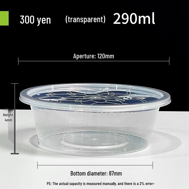 Saikeyou Disposable Transparent Takeaway Boxes