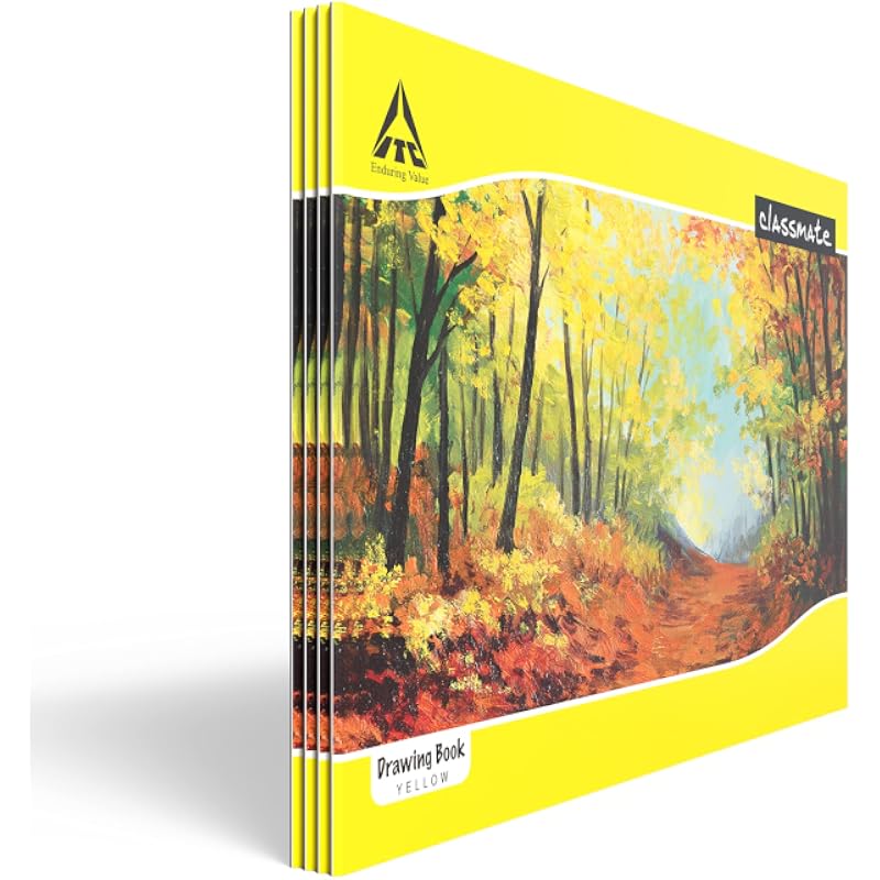 Classmate Drawing Book - Unruled, 40 Pages, 210 Mm X 297 Mm - Pack Of 4