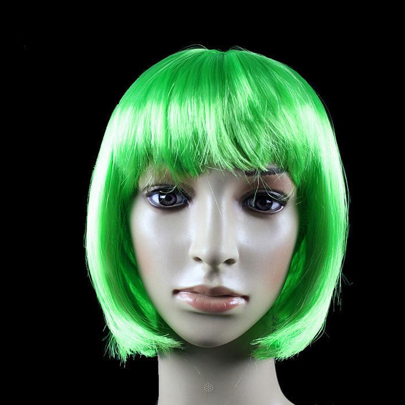 

Bob Wig Pretty Women Short Bob Wigs Natural Fashion Halloween Cosplay Anime Wigs Cute Colored Synthetic Daily Party Xmas Wig as shown