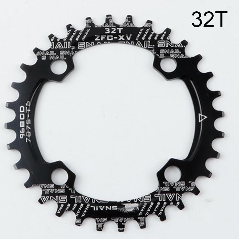 SNAIL 96bcd chainring mtb Mtb single chainring 32T/34T/36T Bicycle chain ring crown 32 teeth mtb Round Narrow Wide bike parts
